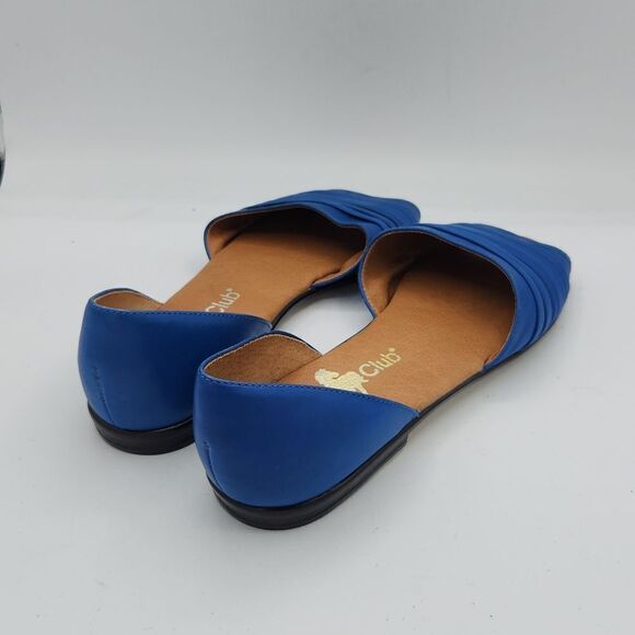 Vintage Hunt Club 80’s Royal blue slide on open Toe flats - Picture 4 of 7